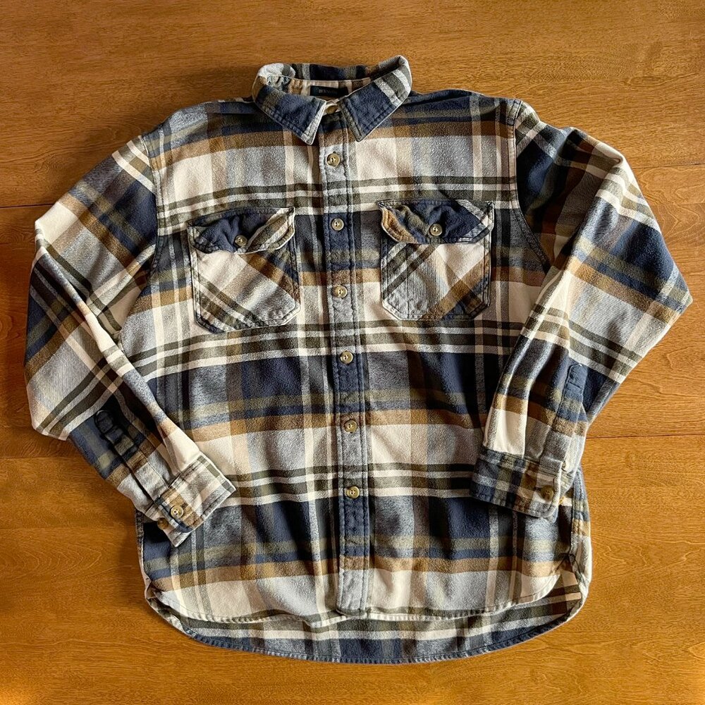 Pendleton navy and tan Burnside flannel shirt L